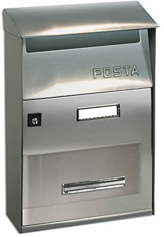 Cassetta per lettere FT EVO in acciaio con tetto Alubox 64517