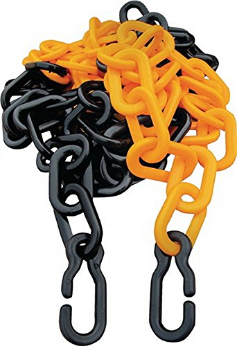 Absperrkette gelb/schwarz L.3m Glieder-D.9XL.11mm Kunststoff