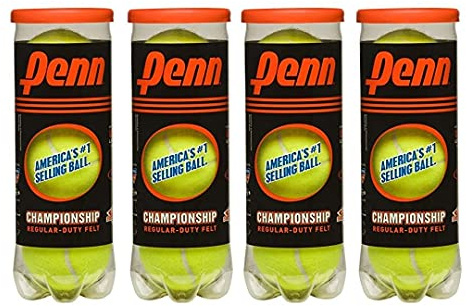 PENN Championship regular-duty tennis balls 4 can bundle12