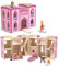 Melissa & Doug Wooden Fold & Go Princess Castle Toy, Gift & Presents, Wooden Toy, Princess Castle for Girls and Boys, Pretend Play, Play Set, 3+, Gift for Boy or Girl, Pink