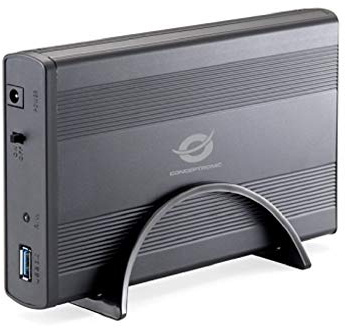 CONCEPTRONIC C20-300 Caja Disco Duro 3.5 Pulgadas USB 3.0, Negro