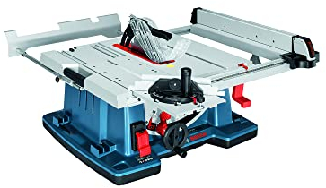 Bosch Professional Tischkreissäge GTS 10 XC (Sägeblatt-Ø: 254 mm, Sägeblattbohr-Ø: 30mm inkl. Absaugadapter, Parallelanschlag, Schiebestock, Winkelanschlag, Aufbewahrung für Sägeblatt)