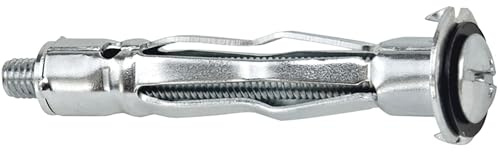 Celo Hohlraumdübel M6x16 - Rigipsdübel - Gipskartondübel aus Metall PH2 - Dübel aus Metall, Stahl verzinkt - 100 Stück