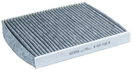 PURFLUX Filtre d'habitacle AHC392 Filtre à charbon actif Hauteur: 29 Largeur: 233 Longueur: 253 Compatible avec VW Golf VII 3/5 portes 5G1, BQ1, BE1, BE2 Tiguan II AD1, AX1 Golf VII Variant BA5, BV5