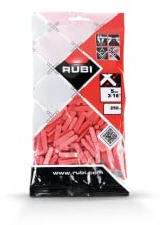 RUBI 2396 | Cuñas de Alicatado Rubi | Cuñas Niveladoras para Azulejos | 5 mm | 250 unidades | Material sin Imperfecciones ni Rebabas | Color Rojo