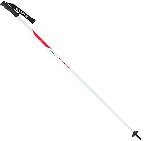 Swix Women's Techlite Performance Aluminum Ski Pole, 125 White/Red/Blue