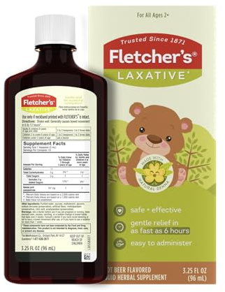 Fletcher's Laxative, Root Beer, 3.25 Ounce