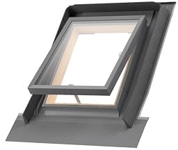Multi-purpose wooden window, roof window, 45 cm x 55 cm, cold room window, exit window with mounting frame, FE4555
