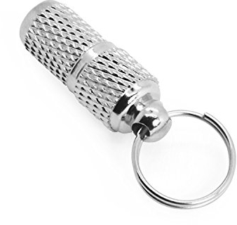 Grenhaven Porte-Adresse Étiquette d'adresse d'identification pour Chien et Chat, Conteneur Tube Anti-Perte, Pendentif Collier pour Animaux de Compagnie étanche, Capsule d'adresse, Argent, XXS