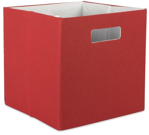 DII Poly-Cube Förvaringskollektion med hårda sidor, hopfällbar, solid, liten, rost