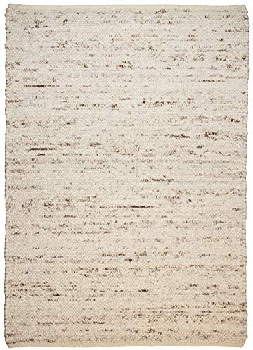 Theko Naturteppich aus 100% nachhaltiger Schurwolle; handgewebt und beidseitig verwendbar | 70 x 130 cm; Farbe: Natur Multi | THEKO die markenteppiche - BERBERINA SUPER