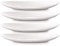 Fitting Gifts Bistro Professional Collection Oval Shaped Prometeo Oversized Serving/Steak Platters in Brilliant White (4 Pieces)