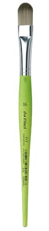 Da Vinci 375 Series Filbert Shape Brush, Green, 20.5 x 1.36 x 30 cm