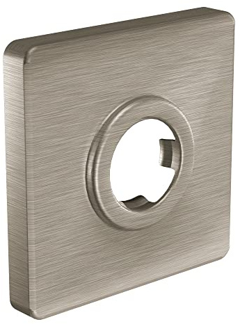 Moen 147572BN Modern Square Shower Arm Flange, Brushed Nickel