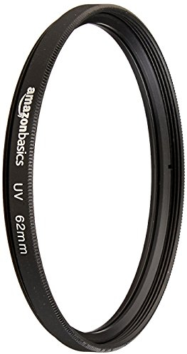 Amazon Basics 62 mm Runder UV-Schutzfilter für klarere Bilder, Schützt vor Staub, Schmutz und Kratzern