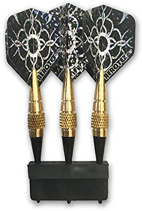 Karella Softdart Mini-Set, DREI hochwertige Kurze Soft Darts, Dartpfeile mit Kunststoffspitze, Dart für elektronische Dartscheibe, kleine Pfeile für Dartautomat