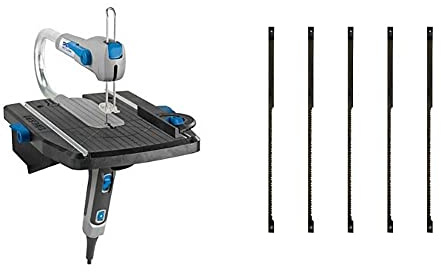 Scie à Chantourner Dremel - Moto-Saw pour Modélisme 70W & MS52 Lot de 5 lames de découpe précise dans le bois pour couper jusqu'à 18mm avec la scie à chantourner Dremel Motosaw MS20
