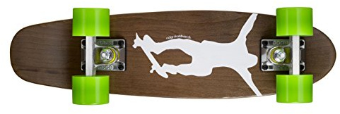 Ridge Skateboards Maple Mini Dark Dye - Longboard, Color Verde, Talla 22-Inch