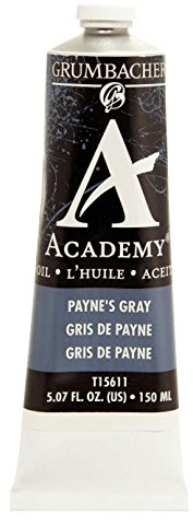 Grumbacher Academy Oil Paint, 150 ml/5.07 oz, Payne's Gray