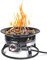 Outland Living Tragbare Propangas-Feuerstelle, 48,3 cm, 58.000 BTU, rauchfreie Gas-Feuerschale, perfekt für Camping, Terrasse, Hinterhof, Heckklappe, Deck, Wohnmobil, Schwarz 823 Standard