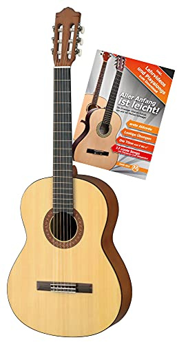 'Yamaha c40 m Guitarra de concierto (Ideal para principiantes, tapa de pícea, fondo y lateral de meranti, cuello de OTAN, incluye Guitarra Escuela Todos Los principios de es fácil, escuela con CD y DVD) Natural Mate