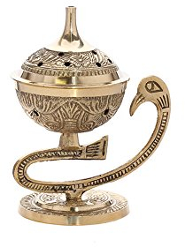 Quemador de Incienso Cisne NKlaus Soporte de Incienso Cuenco de Incienso Varillas de Aroma Esotérico Deco 1577