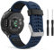 MoKo Cinturino compatibile con Forerunner 235, Soft Silicone Replacement Watch Band Fit Forerunner 235/235 Lite/220/230/620/630/735XT Smart Watch - MIDNIGHT BLUE & BLACK