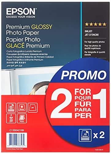 Epson A4 Premium Glossy Photo Paper 255 g/m2, 30 Blatt