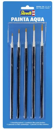 Revell 39624 - Painta Aqua Kunstfaserpinsel, Modellbauzubehör, hochwertige Pinsel für besonders gleichmäßigen Farbauftrag, perfekt für Modellbau und andere Hobbys
