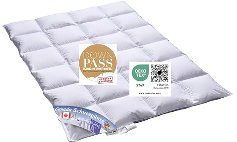 VitaSchlaf® Canada snöstövlar W6 – extra varm 100 % gåslumme-duntäcke tillverkad i Tyskland since1947 stora storlekar (200 x 220 cm)