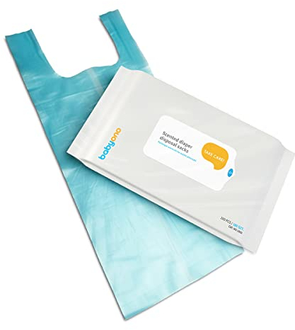 Babyono aromática pañales bolsas para pañales desechables, 100 unidades