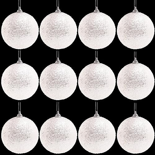 Toyland®-paket med 16-9 cm glittrande julgranskulor - traditionella juldekorationer