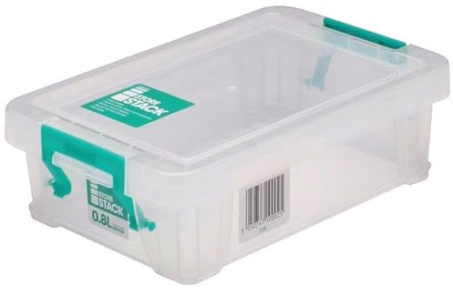 StoreStack 0.8 Litre Storage Box W200xD125xH50mm Clear RB90118