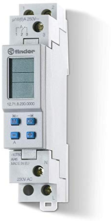 Interruttore orario digitale Tipo 127182300000PAS - Serie 12 Finder