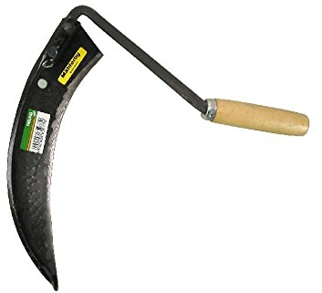 HaWe Sensen-Sichel, Metall, schwarz/beige, 33 x 31 x 3 cm