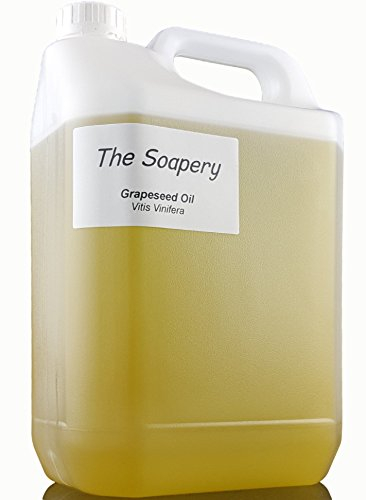 Huile de pépins de raisin 5 litres - The Soapery - Huile de support pour massage et aromathérapie - Unisex, DIY enthusiasts, aromathérapie, massage - Tous les âges