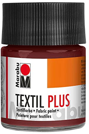 Marabu Textil Plus Pot de Peinture Marron Moyen 50 ML