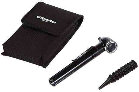 RIESTER – E-Scope xenon-otoskop 2,5 V, med direkt xenonbelysning, i påse, svart, 31550
