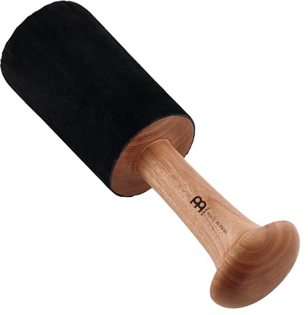 Sonic Energy Wooden Singing Bowl Resonant Mallet – 27 cm – with Suede Leather – For Tibetan Singing Bowls (SB-RM-LE-XL)
