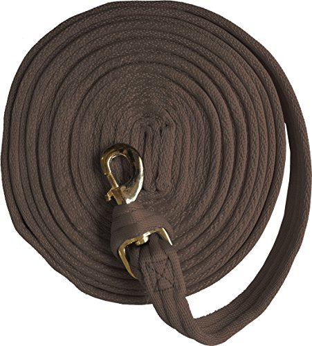 JumpTec Unisex's 520108004 Longierzügel, gepolstert, Braun, 8 m