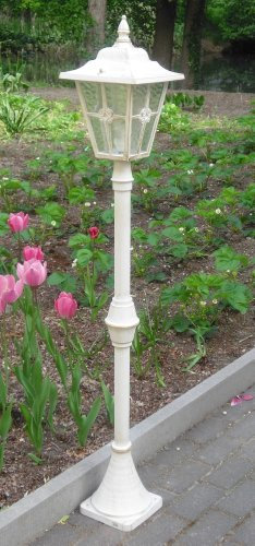 Albert - Lampada a zoccolo, in alluminio, E27, 22 x 0 x 134,5 cm, colore: Oro