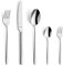KUPPELS | Besteckset CUTE 30-teilig | Formvollendetes Besteck Set 6 Personen | Hochglanzpoliert | Edelstahl | Spülmaschinengeeignet | Harmonisches Design | Essbesteck | Wellenschliff Messer