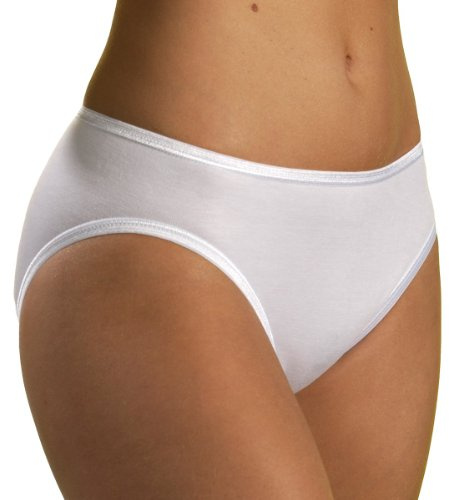 HERMKO 1031 paket med 5, kvinnors kalsonger basic midi tillverkad i EU av 100 % bio-bomull, OEKO-TEX