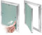 Revisionsklappe GK-Einlage 250 x 300 mm Gipskarton 12,5 mm Revisionstür Revision Wartungstür 25 x 30 cm Wartung Reinigungsklappe Wartungsöffnung mit Aluminium-Rahmen Feuchtraumgeeignet grün Trockenbau