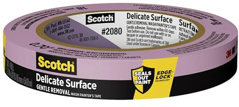 Scotch 3M 2080 Blue Painter's Tape for Delicate Surfaces, 3/4-Inch by 60-Yard