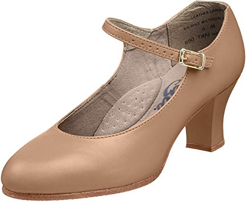 Capezio Women's 2 Student Footlight Character Shoe Dance, Caramel, 5.5 Wide
