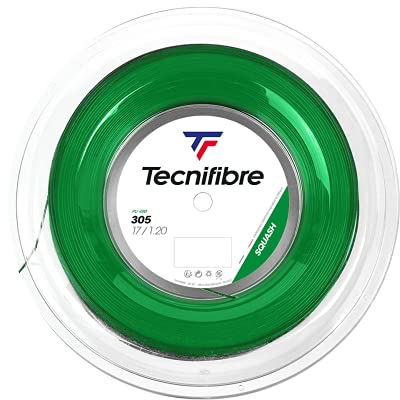 TECNIFIBRE Squashsaite TF 305 SQUASH Green, 1,20mm, 9,5 mtr Garnitur, 122370