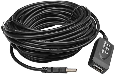 Link-e : Cable de Extension, Alargador, Repetidor de 10 Metros Macho a Hembra Compatible con USB 2.0