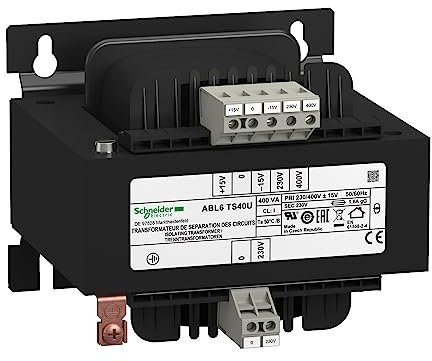 Schneider ABL6TS40U Sicherheits- und Trenntransformator, E: 230/400 Vac, A: 1x 230 Vac, 400 VA