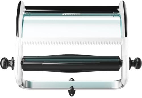 Tork Wandhalterung für Papierwischtücher Weiß und Türkis W1, Wandmontage, Performance Linie, 652100